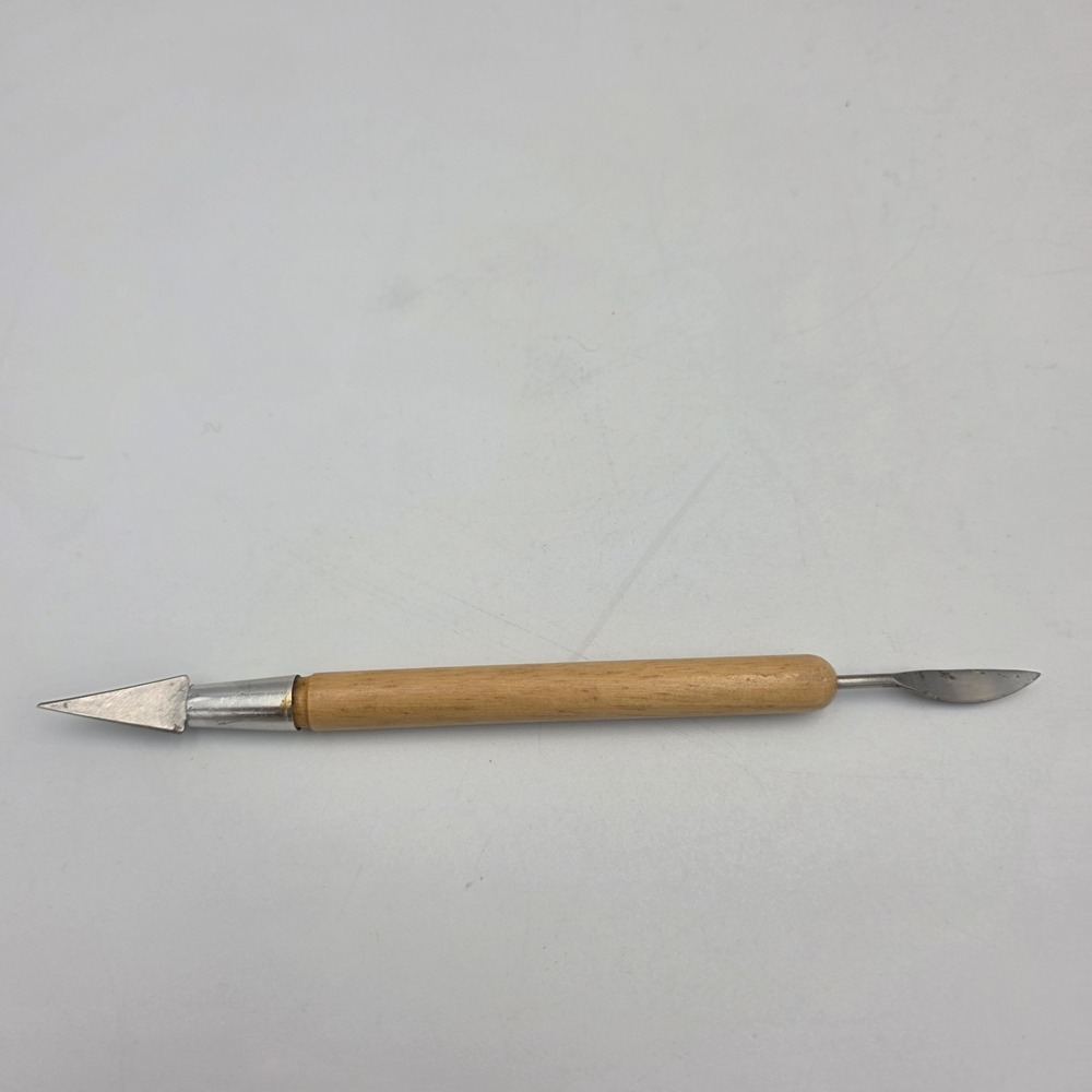 Vtg Tool B-3 Double Ended Wood & Steel Clean-Up Tool for Ceramics & Pottery